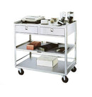 STAND 2-DRAWER 3-SHELVESSWIVEL (DROP)