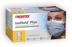 Crosstex International Crosstex Isofluid Plus Earloop Mask  (LF), Kaleidoscope, 50/bx, 10 bx/ctn (18 ctn/plt)