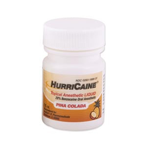 Beutlich Hurricaine Topical Anesthetic  Topical Anesthetic Liquid, 1 fl oz Jar, Pina Colad