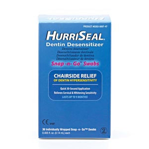 Beutlich Hurriseal Dentin Desensitizer  Dentin Desensitizer, Snap -n- Go™ Swab, .14mL, 2/b