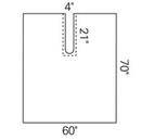 Halyard Drapes  Orthoarts Lower Extremity Drape, X-Long, 114" x 88