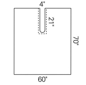 Halyard Drapes  Orthoarts Lower Extremity Drape, X-Long, 114" x 88