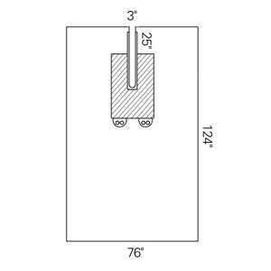 SHEET EENT SPLIT 76X12 10/CS