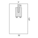 SHEET EENT SPLIT 76X12 10/CS