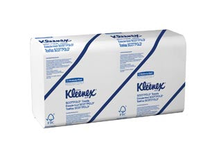 Kimberly-Clark Professional Kimberly-Clark Folded Towels  Kleenex ScottFold Towels, 8.1" x 12.4", White, 120