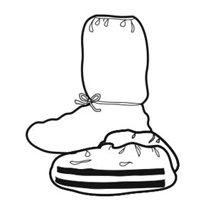 Halyard Hi Guard Regular Full-Coverage Boot  Ultra Full Coverage Boot, Universal, 30/bx, 4 bx/c