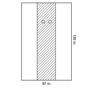 Halyard Impervious Drape  Femoral Angiography Drape, 87" x 135", X-Long, Ste