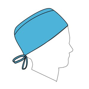 Halyard Protective Surgical Cap  Surgical Cap, Blue, Universal, 100/bx, 3 bx/cs