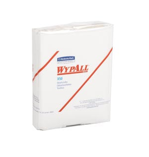 Kimberly-Clark Professional Kimberly-Clark Wypall Wipers  W YPALL X50, 10" x 12½" Hydroknit, ¼ Fold, 26/pk,