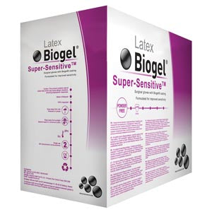Molnlycke Health Care Us, Llc Molnlycke Biogel Super-Sensitive Gloves  Size 9, Sterile, Latex, Powder Free (PF), 40/bx, 4