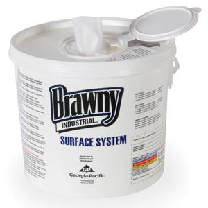 Georgia-Pacific Brawny Industrial Surface System Wiper  Brawny Industrial Surface System Wiper, White, 12"