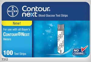 Ascensia Diabetes Care Ascensia Contour Next Ez Blood Glucose Monitoring System  Blood Glucose Test Strips, 100/btl