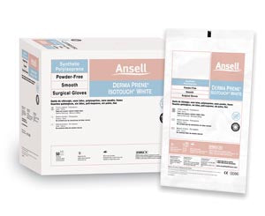 Ansell Gammex Non-Latex Pi White Powder-Free Synthetic Surgical Gloves 