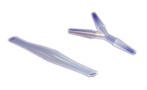 Cardinal Health Argyle Tubing Connectors  Connector, Large Y (barbed), Fits ¼" - ½", Polypro