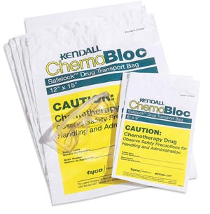 Cardinal Health Chemoplus Chemo Drug Transport Bags  Bag, 12" x 15", 250/cs