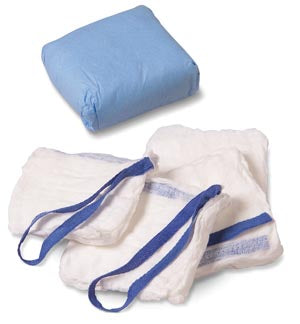 Cardinal Health Curity Laparotomy Sponges  Lap Sponge, 12" x 12", Non-Sterile, Bulk Pack, 750
