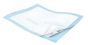 Cardinal Health Wings Fluff Underpads  Underpad, 23" x 36" Fluff, Lt. Blue, 5/bg, 15 bg/c