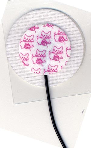 Cardinal Health Kittycat Pre-Wired Neonatal Ecg Electrodes  Pre-Wired, Cloth 1053NPSM, Radiolucent Lead Wires,