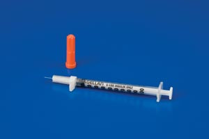 Cardinal Health Magellan Insulin & Tb Safety Syringe  Tuberculin Safety Syringe Trays, 1mL, 28x½", 20/tr