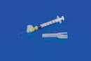 SYRINGE SAFETY W/NEEDLE 1ML23X1 50/BX 4BX/CS