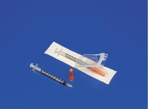 Cardinal Health Monoject Softpack Insulin Syringes  Insulin Syringe, 1mL (10 units), 30G x 5/16", 100/