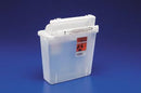 Cardinal Health Sharpstar In-Room System With Sharpstar Lids  Container, 5 Qt Clear Sharpstar, Counter Balanced