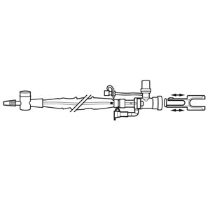 Airlife Ballard Trach Care 72  Care, Double Swivel Elbow, MDI Port, 14FR, 20/cs