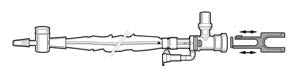 Airlife Ballard Closed Suction System  Ballard Turbo Closed Suction Adult, 14FR, DSE, Ora
