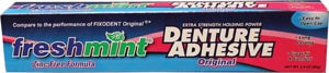 New World Imports Freshmint Denture Adhesive  2.4oz, Zinc-Free Formulation, Compared to the Perf