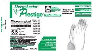 Innovative Healthcare Corp., Inc. Innovative Prestige Microsurgical Powder-Free Latex Surgical Gloves  Size 5½, Latex, Sterile, PF, Textured Finish, 25 p