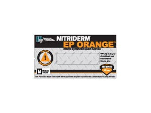 Innovative Nitriderm Ep Orange Powder-Free Exam Gloves