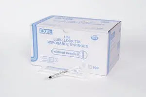SYRINGE LUER LOCK 1ML ST100/BX 10BX/CS