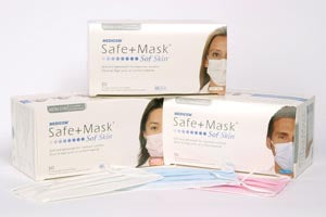 Medicom, Inc. Medicom Safemask Sofskin Level 1  Pink, 50/bx, 10 bx/cs