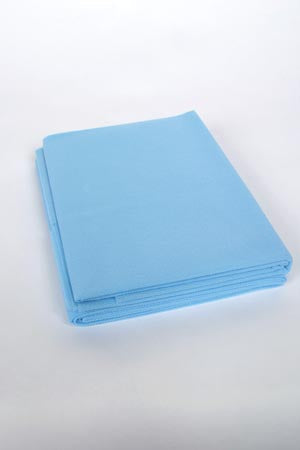 Adi Medical Stretcher Sheets  Fitted Cot Sheet, Standard Weight, Medium Blue, 30