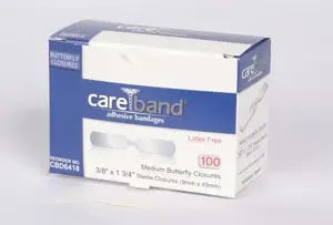 CLOSURES WOUND BUTTERFLYMD 100/BX 12BX/CS
