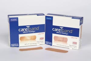 Aso, Llc Aso Careband Plastic Adhesive Strip Bandages  Strips, ¾" x 3", Latex Free (LF), 100/bx, 12 bx/cs