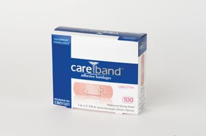 BANDAGE ADH WATERPROOF 1X3 TANTAN 100/BX 12BX/CS