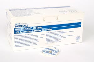 Cardinal Health 530 Series Ecg Electrodes  Foam 535, 5/pk, 1 pk/ctn, 120 ctn/cs