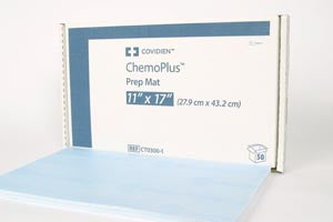 Cardinal Health Chemoplus Prep Mats  Mat, Spill Absorbent, 11" x 17", 250/cs