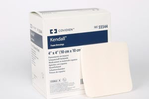 Cardinal Health Foam Dressing  55544 - Foam Wound Dressing, 4" x 4", 10/bx, 5 bx/