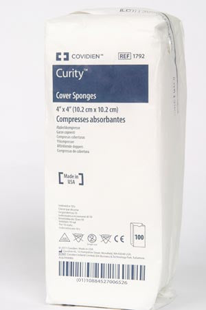 Cardinal Health Curity Cover Sponges  Sponge, Non-Sterile, Bulk, 4" x 4", 100/bg, 20 bg/
