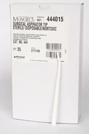 MBO-ASPIRATOR SURGICAL TIP OPAQUEWHT ST 25/BX 4BX/CS