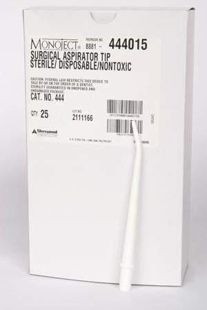 MBO-ASPIRATOR SURGICAL TIP OPAQUEWHT ST 25/BX 4BX/CS