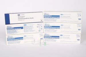 Cardinal Health Monoject Hypodermic Needles With Polypro Hub  Needle, 30G x ¾" A, 100/bx, 10 bx/cs