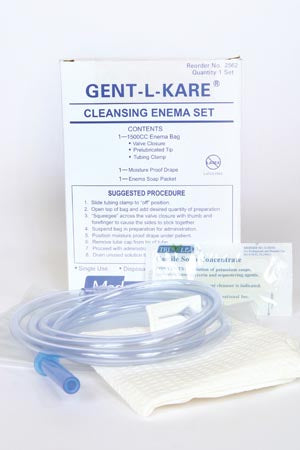 Medegen Cleansing Enema Sets  B ag Set, 1500mL Bag, 50/cs