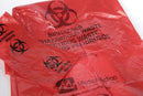 Medegen Laundry & Linen Bags  R108M - Hamper Bags, 25" x 34", 1.2 mil, Red, "Bio