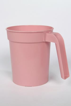 Medegen Pitcher With Cover Deluxe  Deluxe Carafe, Straw Port, Dusty Rose, 100/cs (30