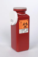 Medegen Sharps-Tainers  Sharps Container 1.7 Qt, Tamper Resistant Lid, Red
