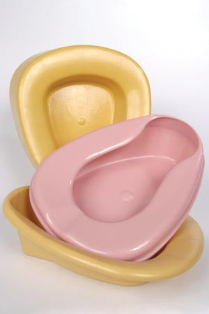 Medegen Stackable Bedpans  Bed Pan, Gold, Large, Commode Style, Stackable, Di
