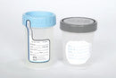 Medegen Sterile Specimen Container  Specimen Container, 4 oz, Label & Gray Lid, Polyba